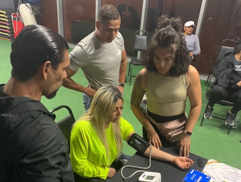 Práctica de evaluación: toma de presión arterial antes de entrenar